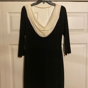 Calvin Klein black dress with sequin collar